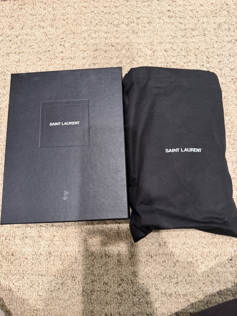 Saint Laurent Black Quilted Leather Shoulder Bag with Gold Chain and YSL Logo - Picture 4 of 4